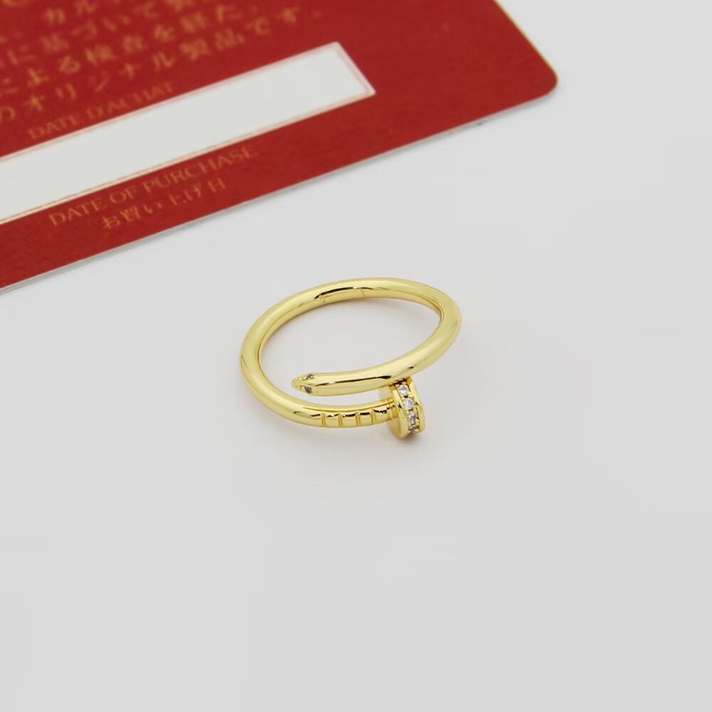 [NOBLE AURA] JUSTE 1.8MM HALF DIAMOND RING