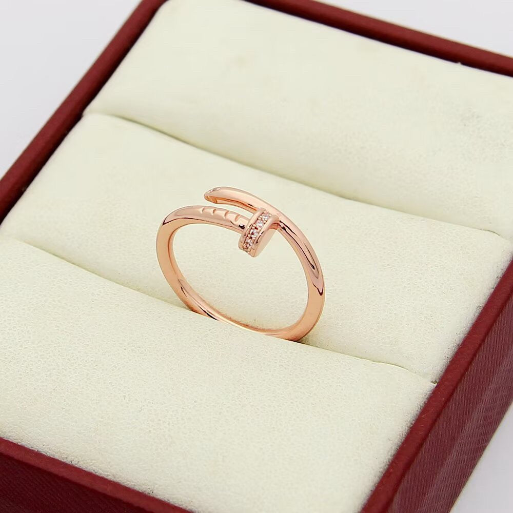 [NOBLE AURA] JUSTE 1.8MM HALF DIAMOND RING