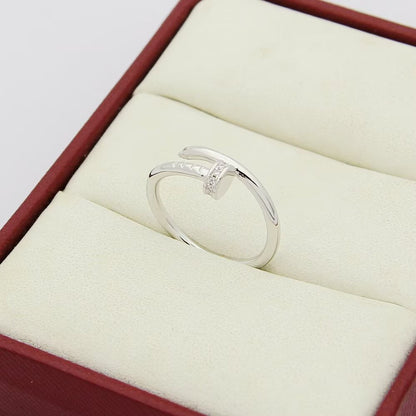[NOBLE AURA] JUSTE 1.8MM HALF DIAMOND RING
