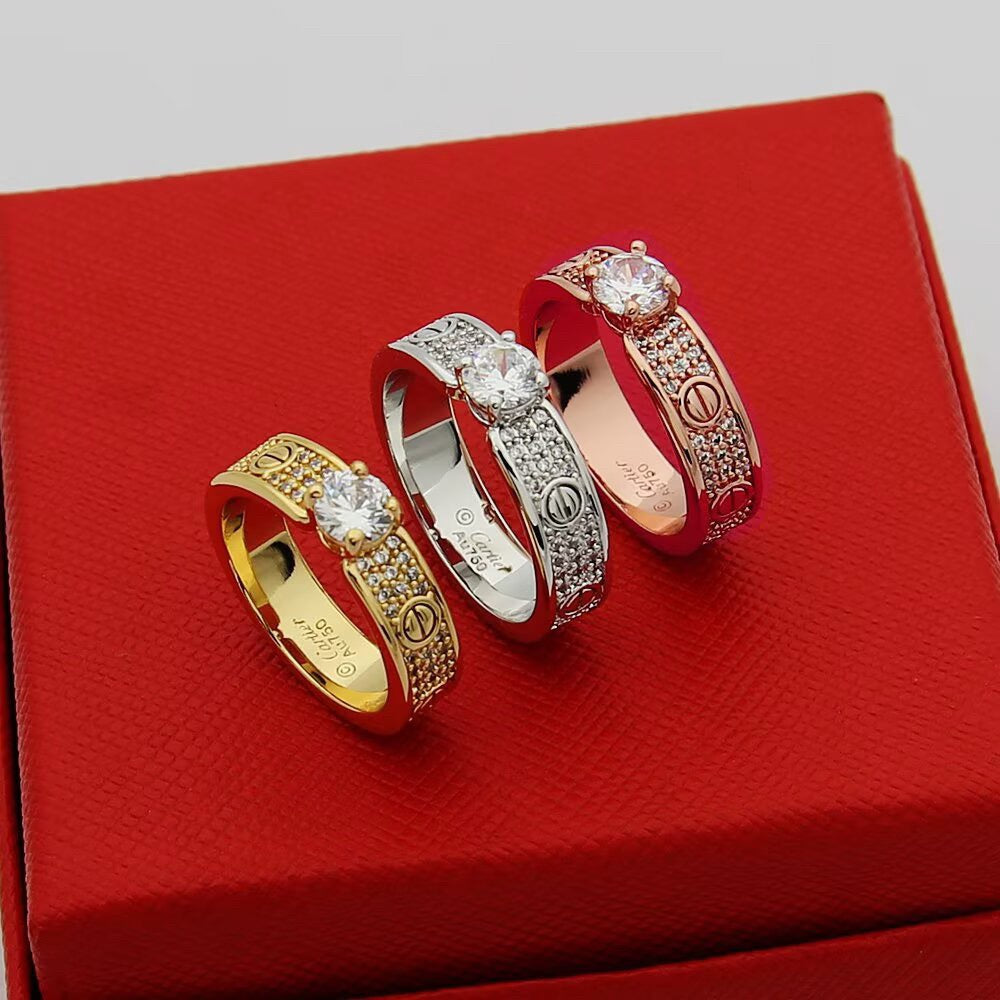 [NOBLE AURA] LOVE RING 3.6MM 1 BIG DIAMOND FULL DIAMOND