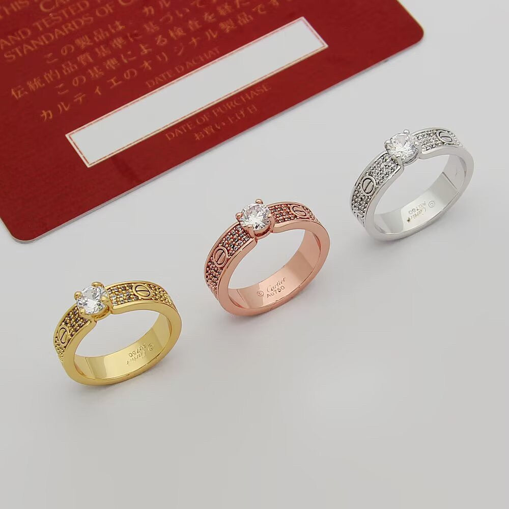 [NOBLE AURA] LOVE RING 3.6MM 1 BIG DIAMOND FULL DIAMOND