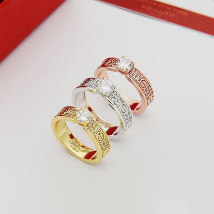 [NOBLE AURA] LOVE RING 3.6MM 1 BIG DIAMOND FULL DIAMOND
