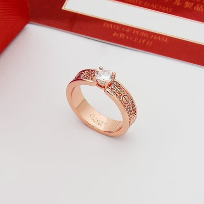 [NOBLE AURA] LOVE RING 3.6MM 1 BIG DIAMOND FULL DIAMOND