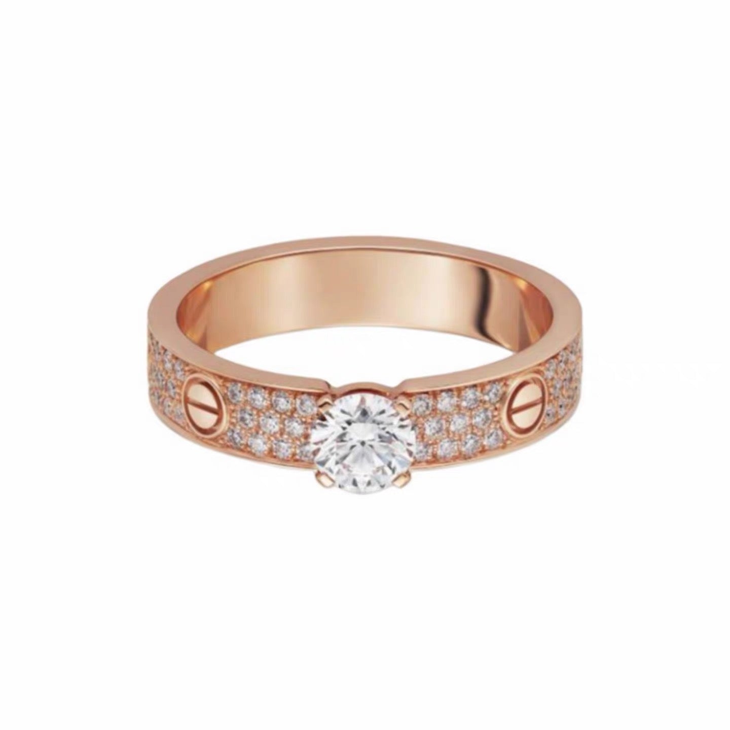 [NOBLE AURA] LOVE RING 3.6MM 1 BIG DIAMOND FULL DIAMOND
