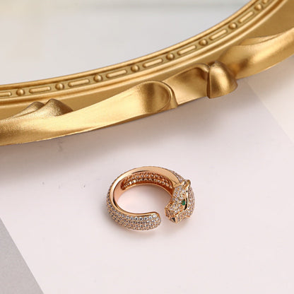 [NOBLE AURA] PANTHERE FULL DIAMOND SMALL RING