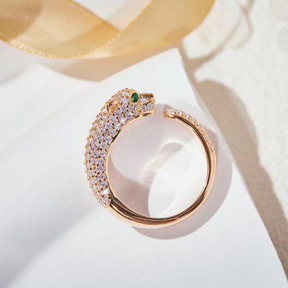 [NOBLE AURA] PANTHERE FULL DIAMOND SMALL RING