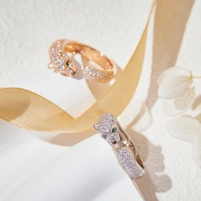 [NOBLE AURA] PANTHERE FULL DIAMOND SMALL RING