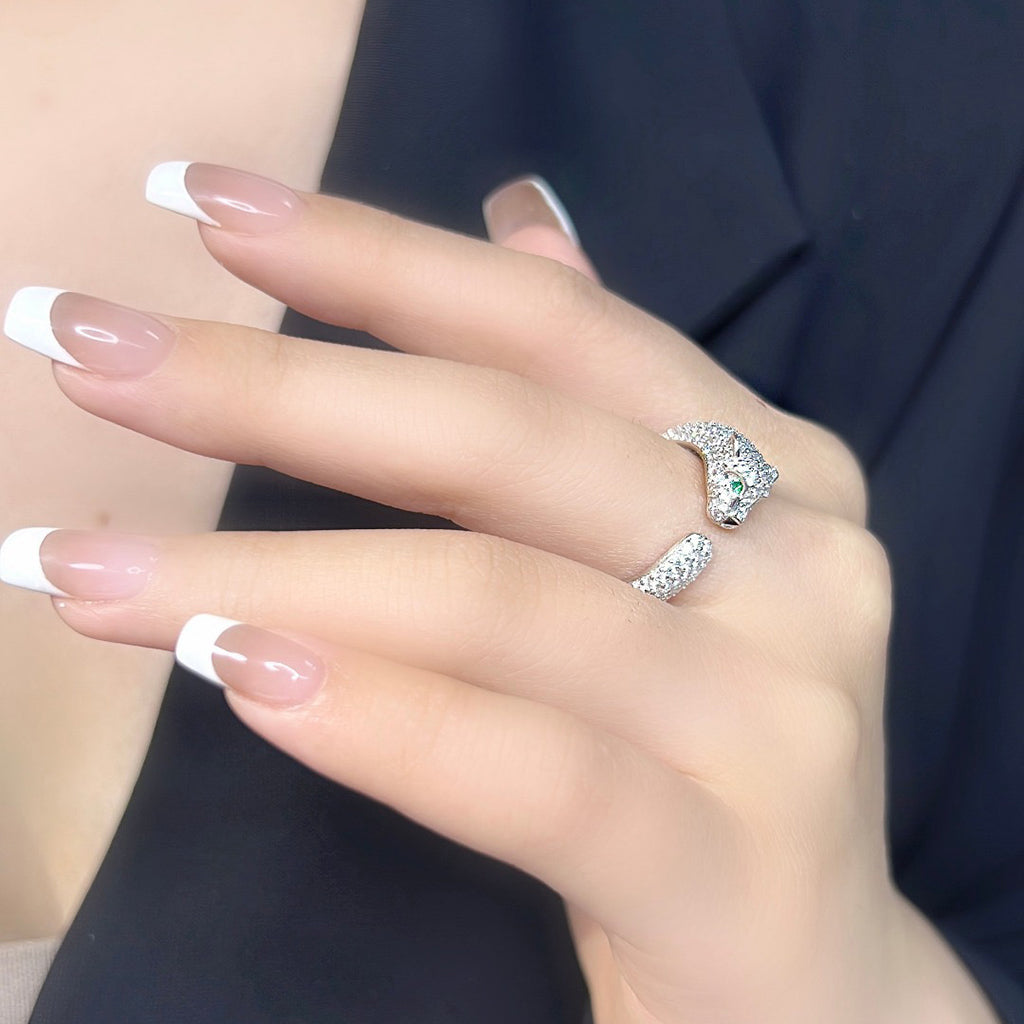 [NOBLE AURA] PANTHERE FULL DIAMOND SMALL RING