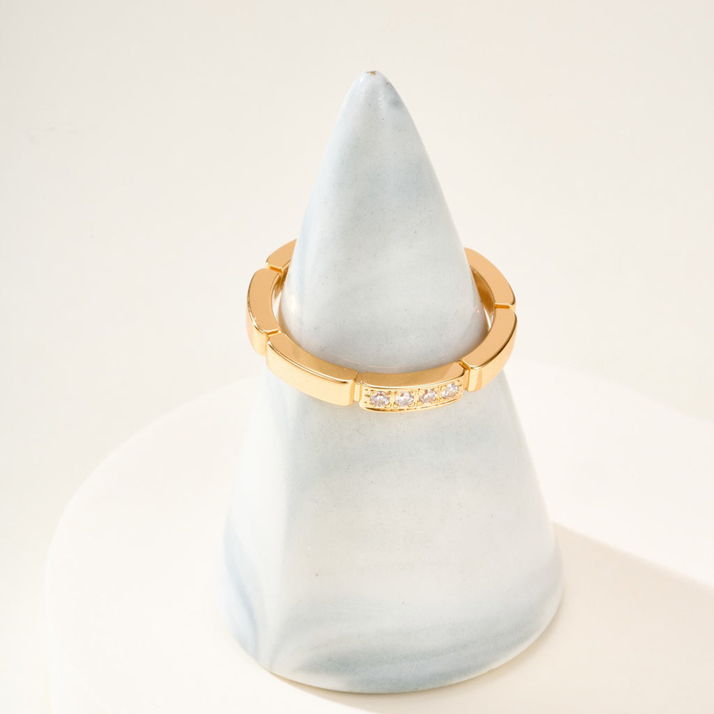 [NOBLE AURA] MAILLON PANTHERE 4 DIAMOND RING