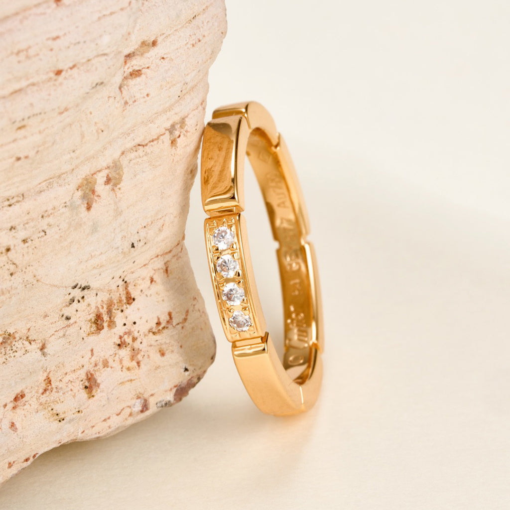 [NOBLE AURA] MAILLON PANTHERE 4 DIAMOND RING