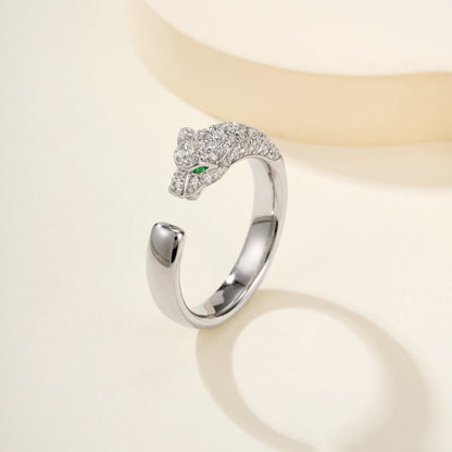 [NOBLE AURA] PANTHERE HALF DIAMOND SMALL RING