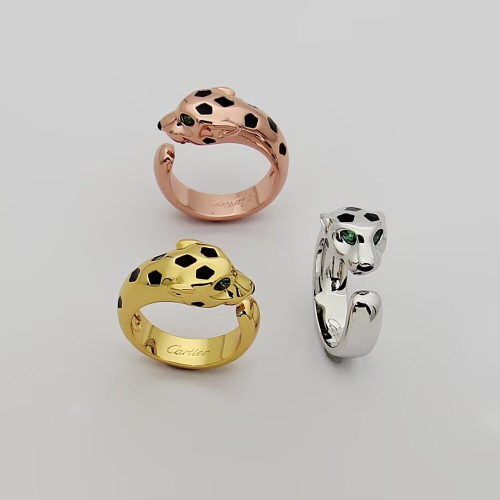 [NOBLE AURA] PANTHERE SPOTTED MEDIUM RING