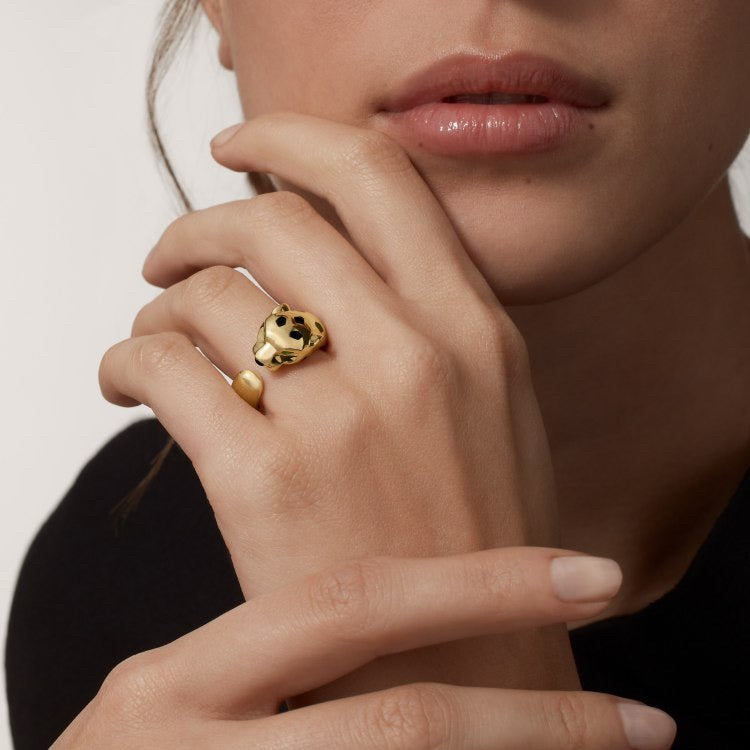[NOBLE AURA] PANTHERE SPOTTED MEDIUM RING