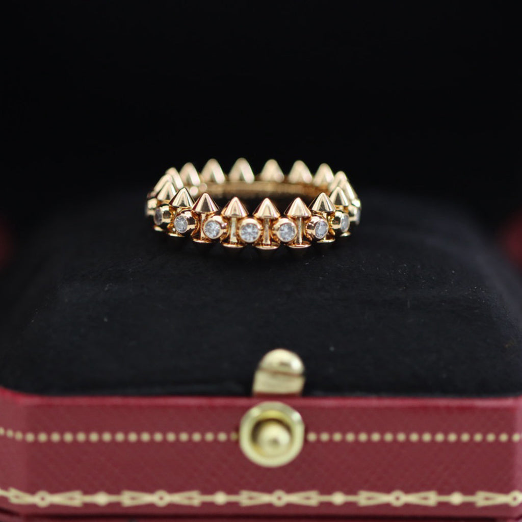 [NOBLE AURA] CLASH 6.8MM DIAMOND MEDIUM RING