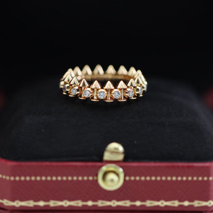 [NOBLE AURA] CLASH 6.8MM DIAMOND MEDIUM RING