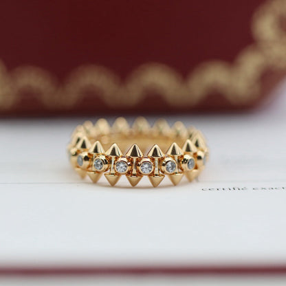 [NOBLE AURA] CLASH 6.8MM DIAMOND MEDIUM RING