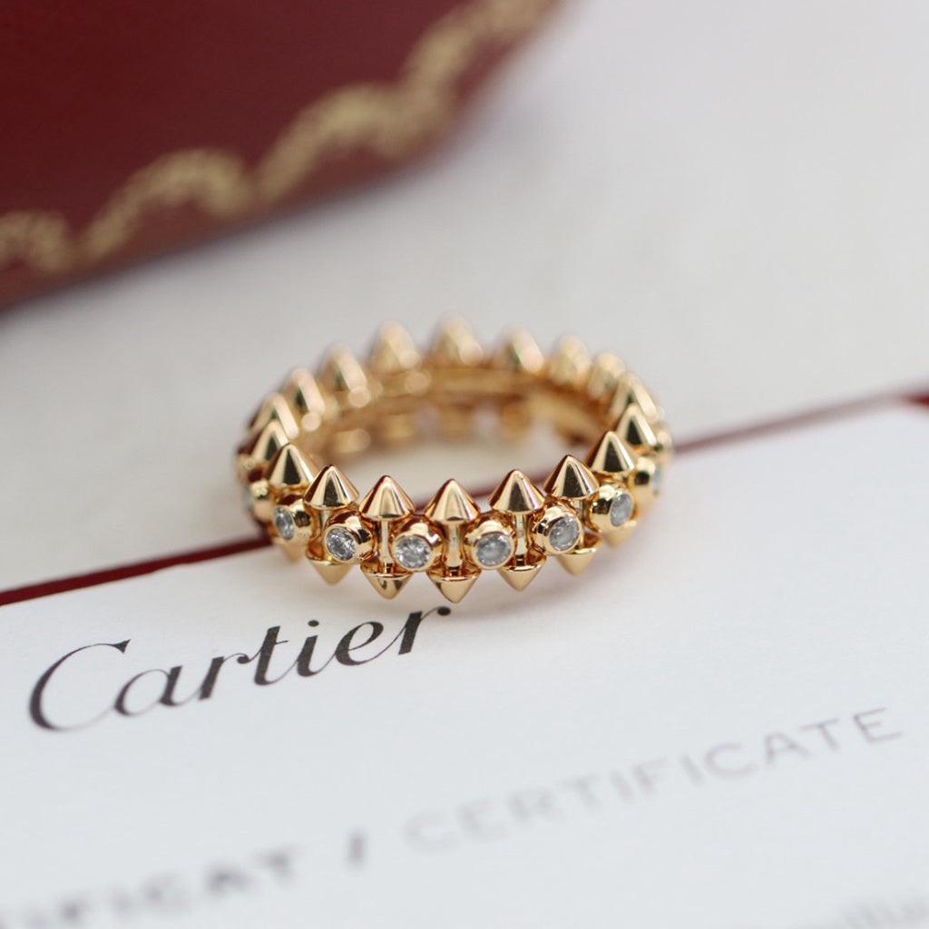 [NOBLE AURA] CLASH 6.8MM DIAMOND MEDIUM RING