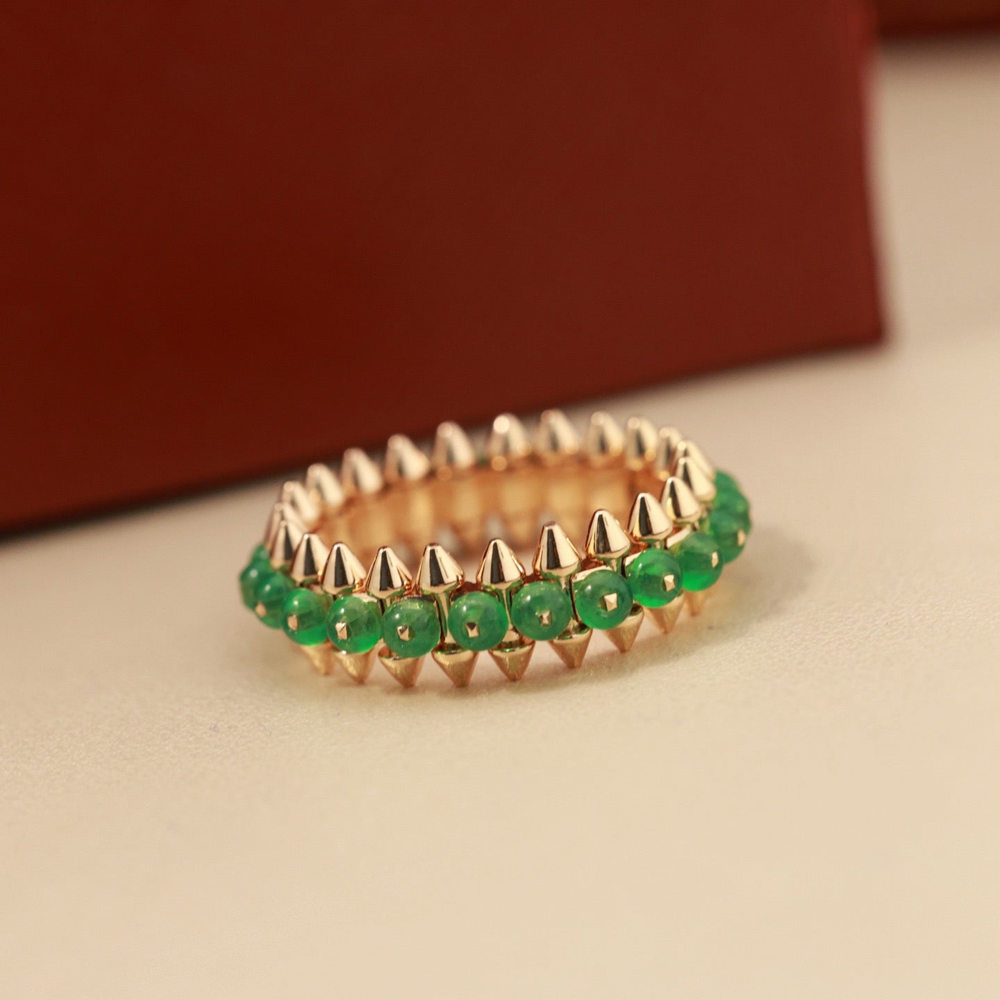 [NOBLE AURA] CLASH 7.9MM AGATE CHALCEDONY RING