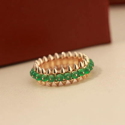[NOBLE AURA] CLASH 7.9MM AGATE CHALCEDONY RING