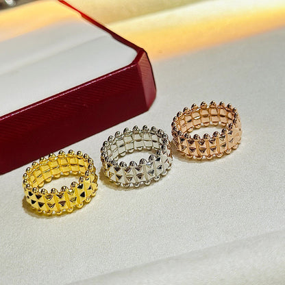 [NOBLE AURA] CLASH 9.2MM DOUBLE ROW RING