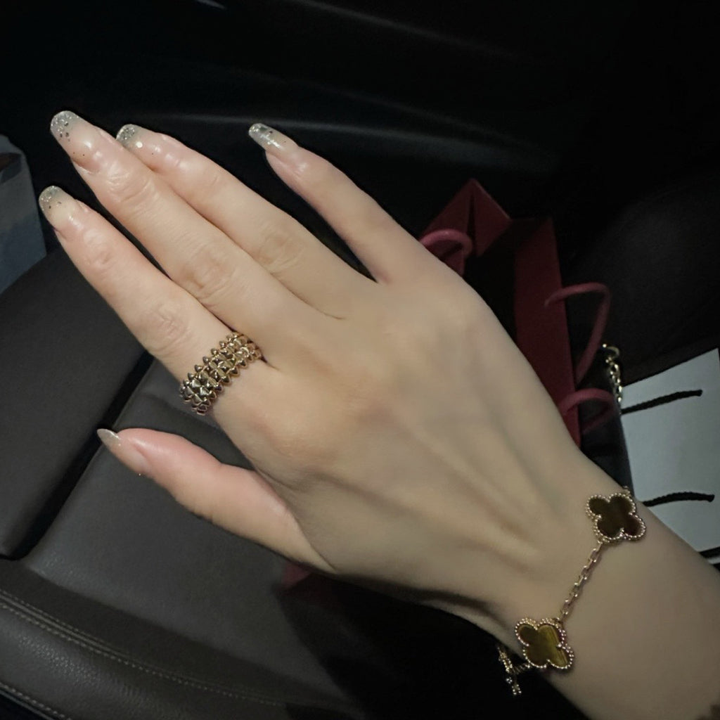 [NOBLE AURA] CLASH 9.2MM DOUBLE ROW RING