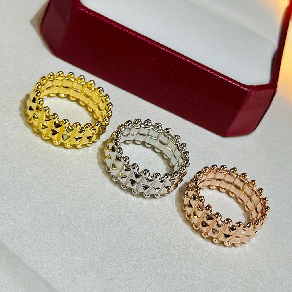 [NOBLE AURA] CLASH 9.2MM DOUBLE ROW RING