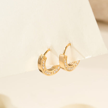 [NOBLE AURA] LOVE DIAMOND EARRINGS