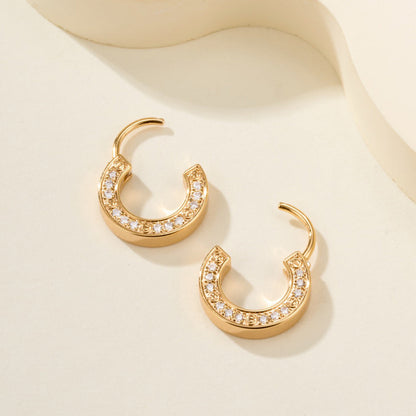 [NOBLE AURA] LOVE DIAMOND EARRINGS