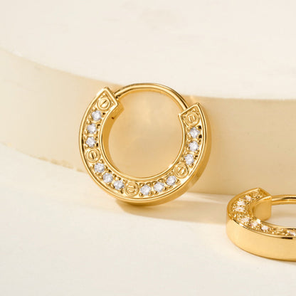 [NOBLE AURA] LOVE DIAMOND EARRINGS
