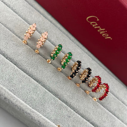 [NOBLE AURA]CLASH 7.9MM AGATE CHALCEDONY EARRINGS