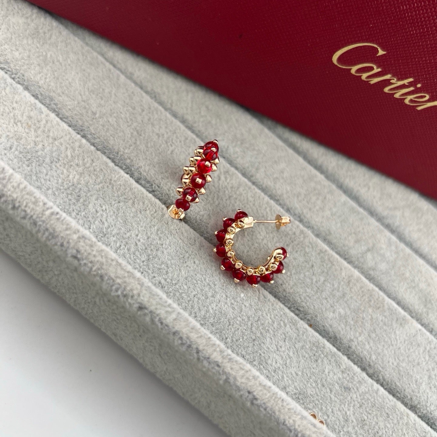 [NOBLE AURA]CLASH 7.9MM AGATE CHALCEDONY EARRINGS