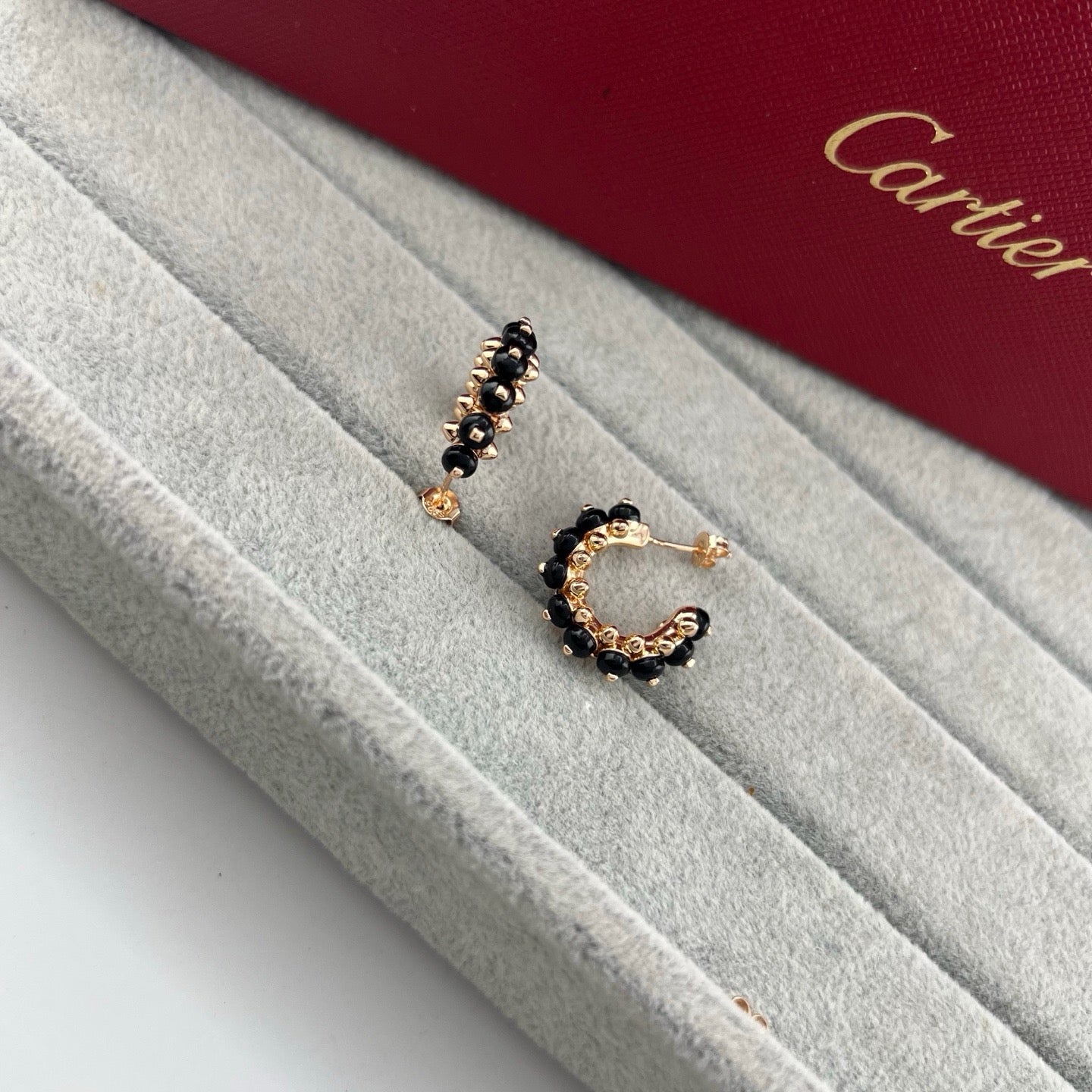 [NOBLE AURA]CLASH 7.9MM AGATE CHALCEDONY EARRINGS