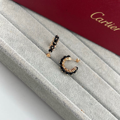 [NOBLE AURA]CLASH 7.9MM AGATE CHALCEDONY EARRINGS