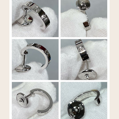 [NOBLE AURA] LOVE EARRINGS 2.65 MM NO DIAMOND SMALL