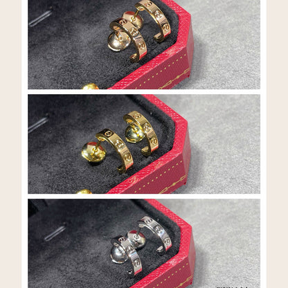 [NOBLE AURA] LOVE EARRINGS 2.65 MM NO DIAMOND SMALL