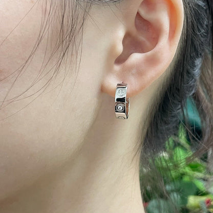 [NOBLE AURA] LOVE EARRINGS 5.7MM 2 DIAMONDS