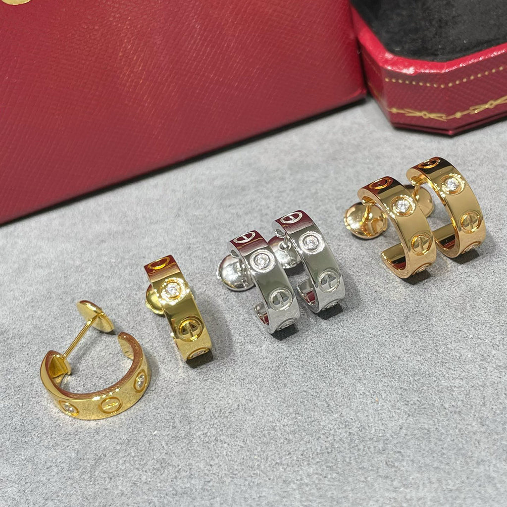 [NOBLE AURA] LOVE EARRINGS 5.7MM 2 DIAMONDS