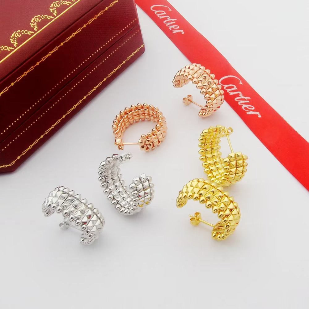[NOBLE AURA] CLASH 9.2MM DOUBLE ROW EARRINGS