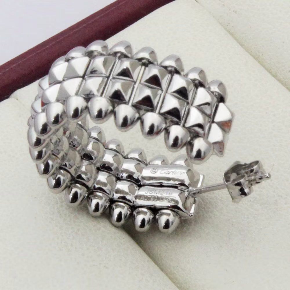[NOBLE AURA] CLASH 9.2MM DOUBLE ROW EARRINGS