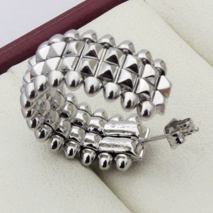 [NOBLE AURA] CLASH 9.2MM DOUBLE ROW EARRINGS
