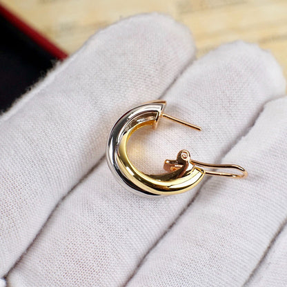 [NOBLE AURA] TRINITY ON DIAMOND CLASSIC EARRINGS