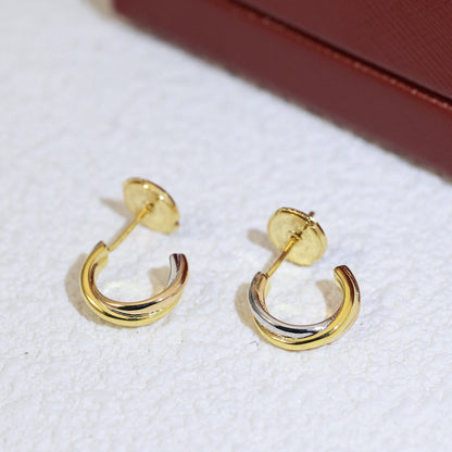 [NOBLE AURA] TRINITY ON DIAMOND MINI EARRINGS