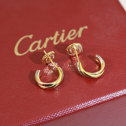 [NOBLE AURA] TRINITY ON DIAMOND MINI EARRINGS