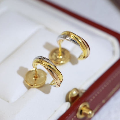 [NOBLE AURA] TRINITY ON DIAMOND MINI EARRINGS