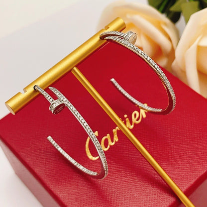 [NOBLE AURA] JUSTE FULL DIAMOND LARGE EARRINGS