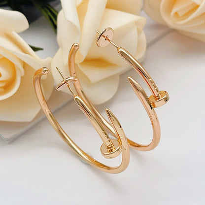 [NOBLE AURA] JUSTE NO DIAMOND LARGE EARRINGS