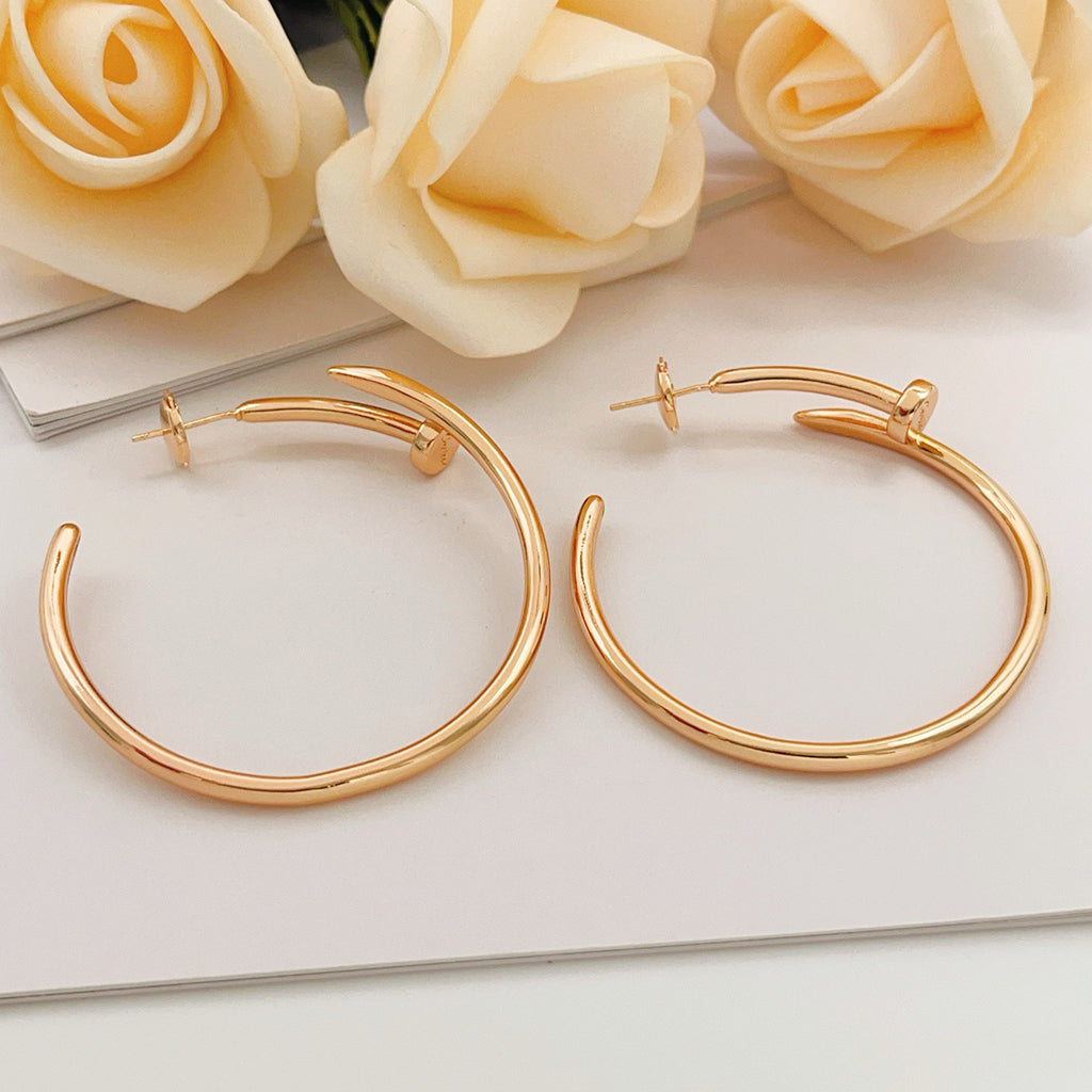 [NOBLE AURA] JUSTE NO DIAMOND LARGE EARRINGS