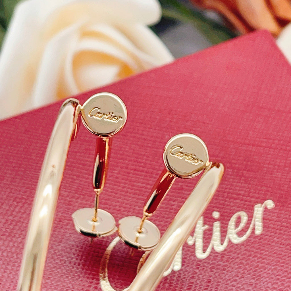 [NOBLE AURA] JUSTE NO DIAMOND LARGE EARRINGS