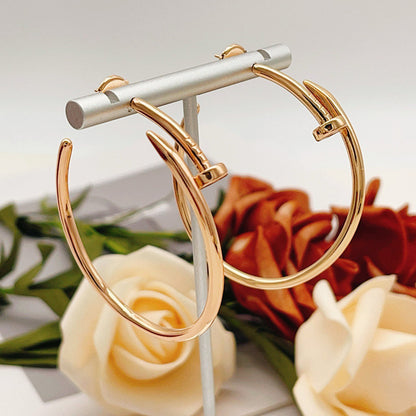 [NOBLE AURA] JUSTE NO DIAMOND LARGE EARRINGS