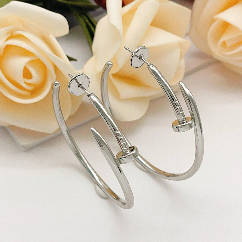 [NOBLE AURA] JUSTE NO DIAMOND LARGE EARRINGS